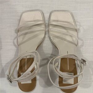 Dolce Vita White Strappy Heels Bridal Wedding Sandals Size 10 NWT
